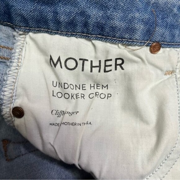Mother The Looker Undone Hem Looker Crop Ankle Jeans Women Size 25 - Picture 10 of 11